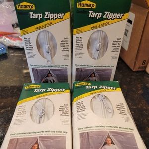 4 NEW HOMAX Tarp Zipper